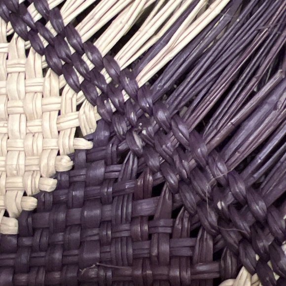 Veronica Beard Dans la Main Bag Handmade Iraca Palm Brown❤️Great gift❤️ - Picture 7 of 13